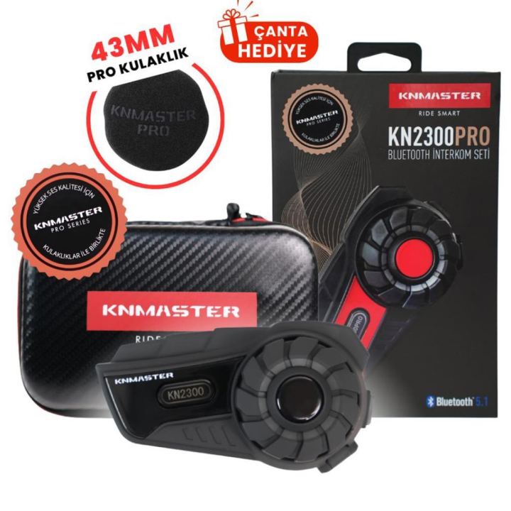 KN2300 Pro İntercom Knmaster - Siyah