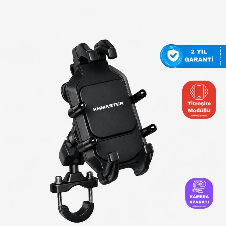 Knmaster TT860 Titreşim Engelleyicili Tüm Motosikletlere Uyumlu Telefon Tutucu
