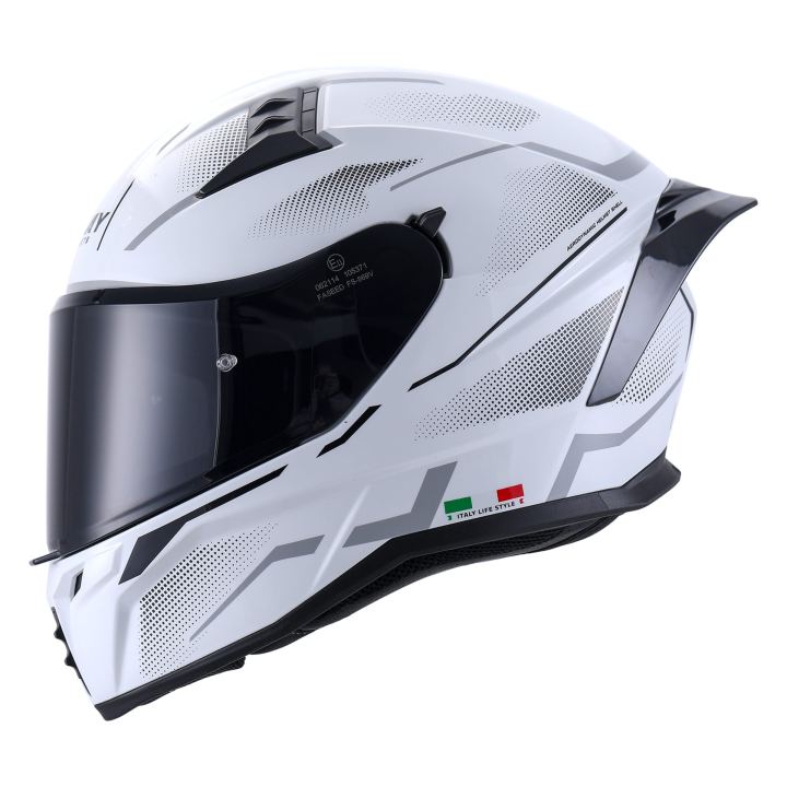 Sway FS-869 Sirio White Grey Kask